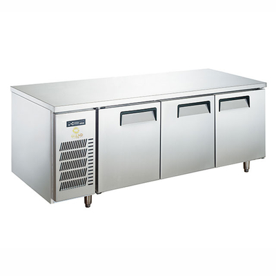 0°C-5°C Table de travail de restaurant en acier inoxydable électrique réfrigérateur pour stockage et refroidissement