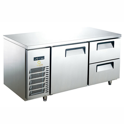 Réfrigérateur de table de travail électrique de restaurant en acier inoxydable 0C à 5C Efficacité de refroidissement