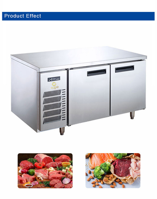 Réfrigérateur électrique de table de travail de restaurant 220-240V 50Hz Equipement de refroidissement pour le stockage 0.C~5.C