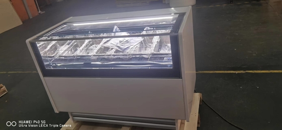 6 Appareil de réfrigération ventilé à la poêle italienne de -16°C à -18°C 1050W Puissance 220-240V Affichage de crème glacée.