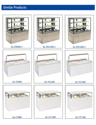 Unité de réfrigération industrielle ventilée avec 6 casseroles italiennes