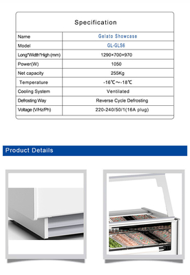 Unité de réfrigération industrielle ventilée avec 6 casseroles italiennes