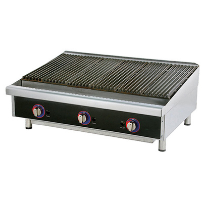 Panneau de commande numérique Lava Rock Grill Equipement de cuisson en fer