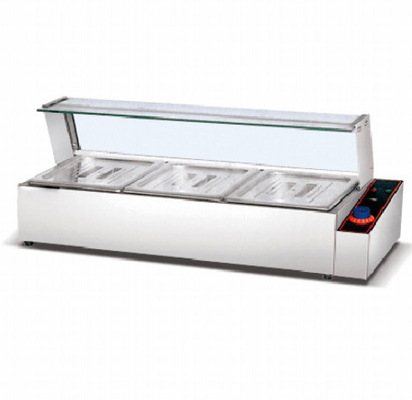 Bain Marie en argent électrique pour la cuisson au restaurant
