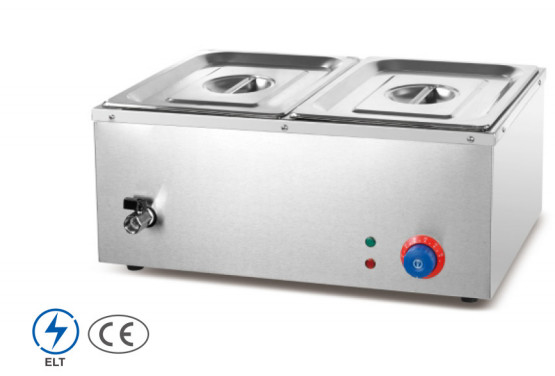 Restaurant Soupe électrique chauffante en acier inoxydable Bain Marie Plage de température de 0,0 à 100 °C