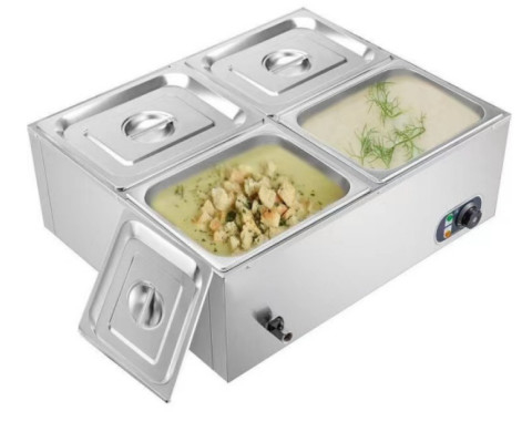 Le chauffage de la soupe est simplifié par un équipement de cuisine en acier inoxydable électrique