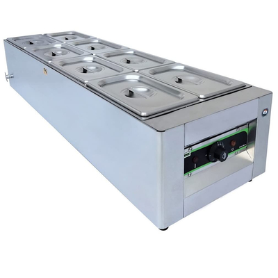 Bains électriques en acier inoxydable Marie argent 0°C à 100°C pour les cuisines commerciales