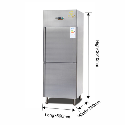 Équipement de réfrigération industrielle refroidi à l'air de 600L pour une température de -14 à 18°C avec compatibilité GN1/1