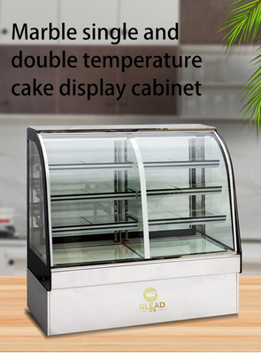 Réfrigérateur de vitrine de gâteau commercial 415L Capacité 2200W Consommation d'énergie Technologie de refroidissement par air