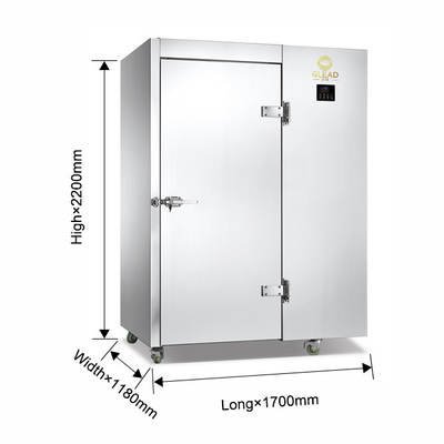 2N 220-240V Blast Chiller & Freezer Cabinets 2700W Unité refroidie à l'air pour le contrôle de la température 3 ~ 40.C