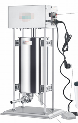 Remplisseur commercial de saucisses en acier inoxydable avec différentes capacités et remplissage hygiénique facile