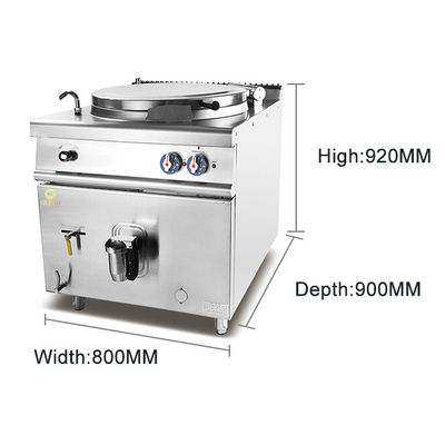 Contrôle de température Équipement de cuisson commercial fonctionnant à faible bruit