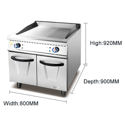 17.8KW Commercial Cooking Range Machine à faible bruit régulation de la température de la vanne à gaz GL RG modèle