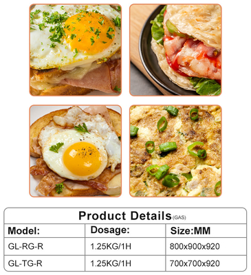 Appareils de cuisine à gaz pour restaurants et restaurants avec soupape à gaz personnalisée