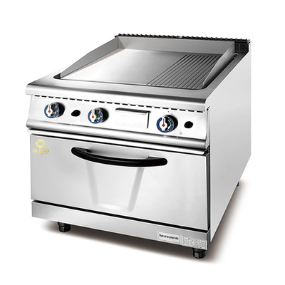 Machine de cuisson à gaz avec réglage de température pour cuisine professionnelle