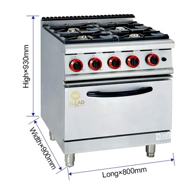 Appareil de cuisson à gaz commercial pour les restaurants Cuisines