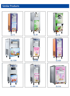 Machine de production de crème glacée de 200 à 300 CUPS/h avec 2 trémie et 1,7 kW de puissance