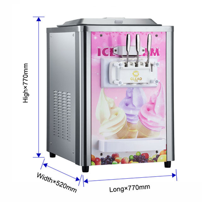 1Unité de réfrigération industrielle de 0,7 kW pour 2x5,8L Hopper 12-18 kg/h Taux de production 220-240V Voltage