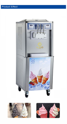 Congélateur industriel de lot de crème glacée avec 2 hoppers et 2x5.8L de capacité