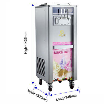Équipement de réfrigération industriel avec double trémie 360-460 tasses/heure Pré-refroidissement Fonction de conservation de nuit