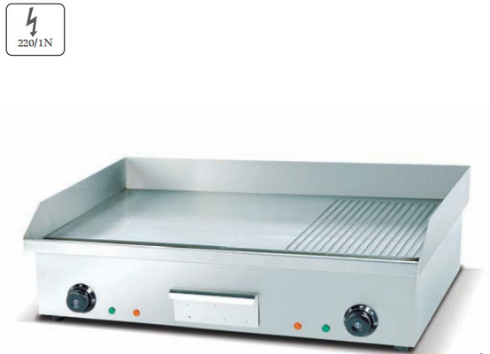 Grille électrique en argent de 220-240V 50 Hz avec une plage de température de 0°C à 100°C