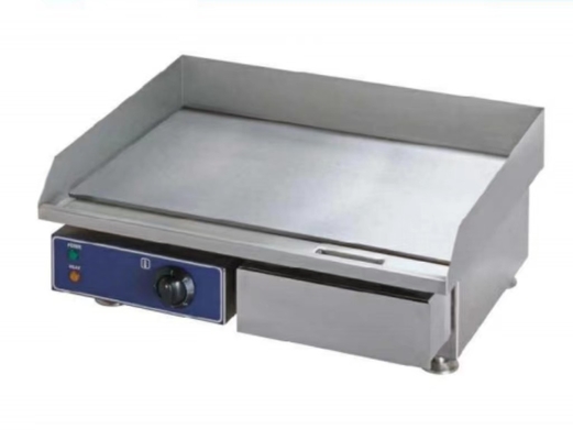 Grill électrique en acier inoxydable commercial avec une large plage de température pour la polyvalence culinaire