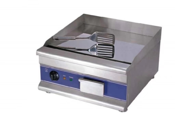 Grille électrique en acier inoxydable en argent pour cuisiner divers aliments