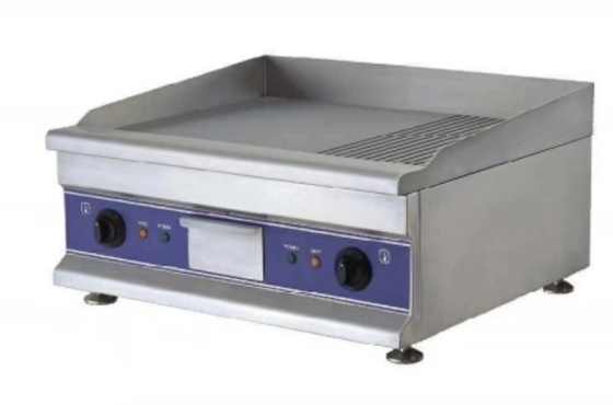 Grille électrique en acier inoxydable en argent pour cuisiner divers aliments