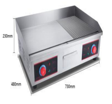 Équipement de cuisson de restaurant en acier inoxydable avec une plage de température de 0 à 100 °C