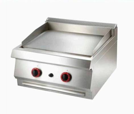 Grill à gaz argenté à 2800 Pa de pression de gaz cuit divers aliments à 0 à 100.
