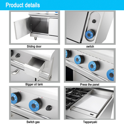 150 kg de cuisinière à gaz pour cuisines commerciales