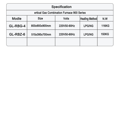 Hôtel Cuisine Cuisinière à gaz lourd ensemble SS304 - GPL/gaz naturel 150KG N.W.