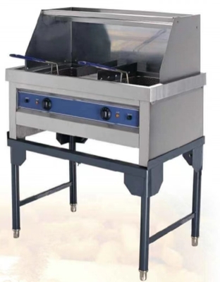 Friteuse électrique de cuisine commerciale 220-240V contrôle de température en acier inoxydable 0-300°C