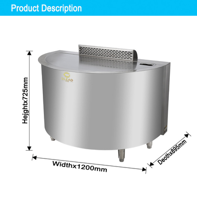 130 kg de gaz japonais arc Teppanyaki équipement hôtelier en acier inoxydable supérieur pour les cuisines commerciales