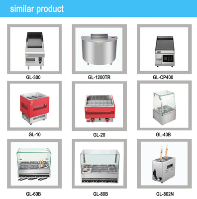 Équipement hôtelier commercial en acier inoxydable 130 kg type gaz GPL/gaz naturel Teppanyaki Table Top Grill