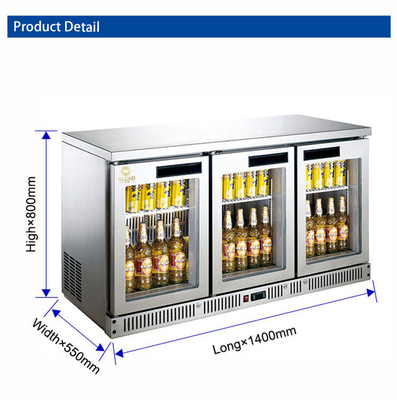 Réfrigérateur commercial de refroidissement statique Bar équipement hôtelier 340W