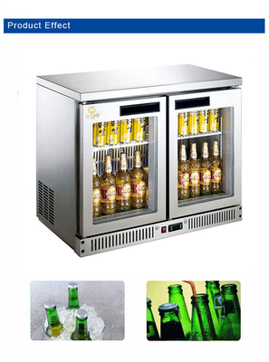 Réfrigérateur commercial de refroidissement statique Bar équipement hôtelier 340W