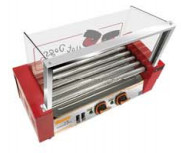 240V/50HZ machine à griller hot dog avec 5/7/9 rouleaux contrôle indépendant de la température pour un gril parfaitement chaud
