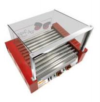 7 rouleaux à double contrôle de la température Sausage Grilling Machine pour Hot Dogs 240V / 50HZ Hot Dog Grill