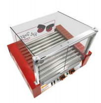 240V/50HZ machine à griller hot dog avec 5/7/9 rouleaux contrôle indépendant de la température pour un gril parfaitement chaud