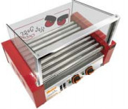240V/50HZ machine à griller hot dog avec 5/7/9 rouleaux contrôle indépendant de la température pour un gril parfaitement chaud