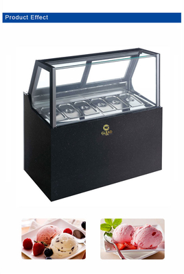 6 plateaux 1/3 taille de la casserole 100L hôtel commercial machine à glace ventilateur refroidissement 1100W puissance