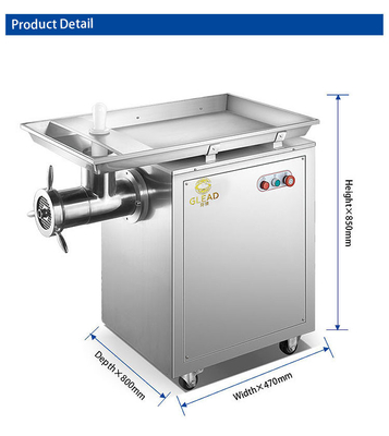 Meuleuse à viande pour hôtels commerciaux de 2200 W avec chaîne de turbines de cuivre stable