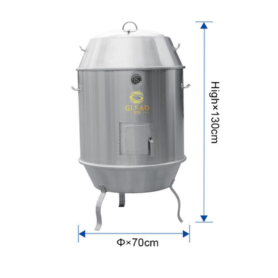 Machine de cuisson de canard rôti en acier inoxydable à gaz de carbone de 12 kW de puissance