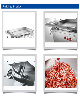 Meuleuse à viande en acier inoxydable de 320 kg/h avec moteur à fil de cuivre standard national