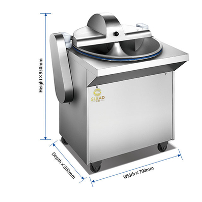 Coupeuse de bol de qualité commerciale de capacité 30L avec moteur national standard robuste pour la cuisine d'hôtel