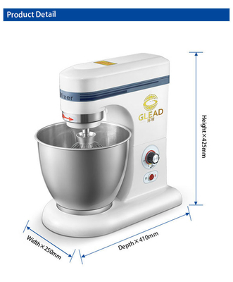 Un mélangeur de gâteaux commercial stable avec une puissance de 0,35 kW 7L volume 0,5 kg/h capacité 14 kg N.W