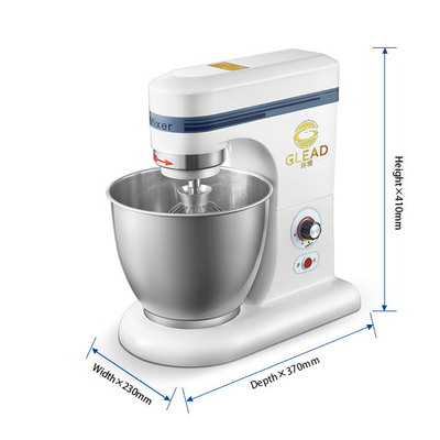 Un mélangeur de gâteaux commercial stable avec une puissance de 0,35 kW 7L volume 0,5 kg/h capacité 14 kg N.W