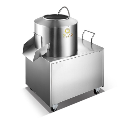 Machine de pellicule de pommes de terre en acier inoxydable pour hôtel commercial 80 kg Capacité 150 min/h Vitesse de rotation