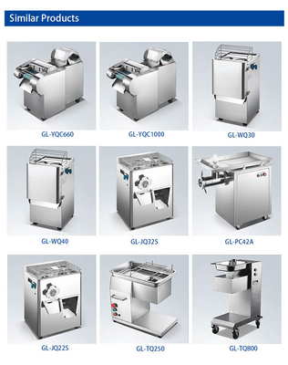 600×500×900mm Équipement hôtelier commercial pour applications lourdes Capacité de 1000 kg/h